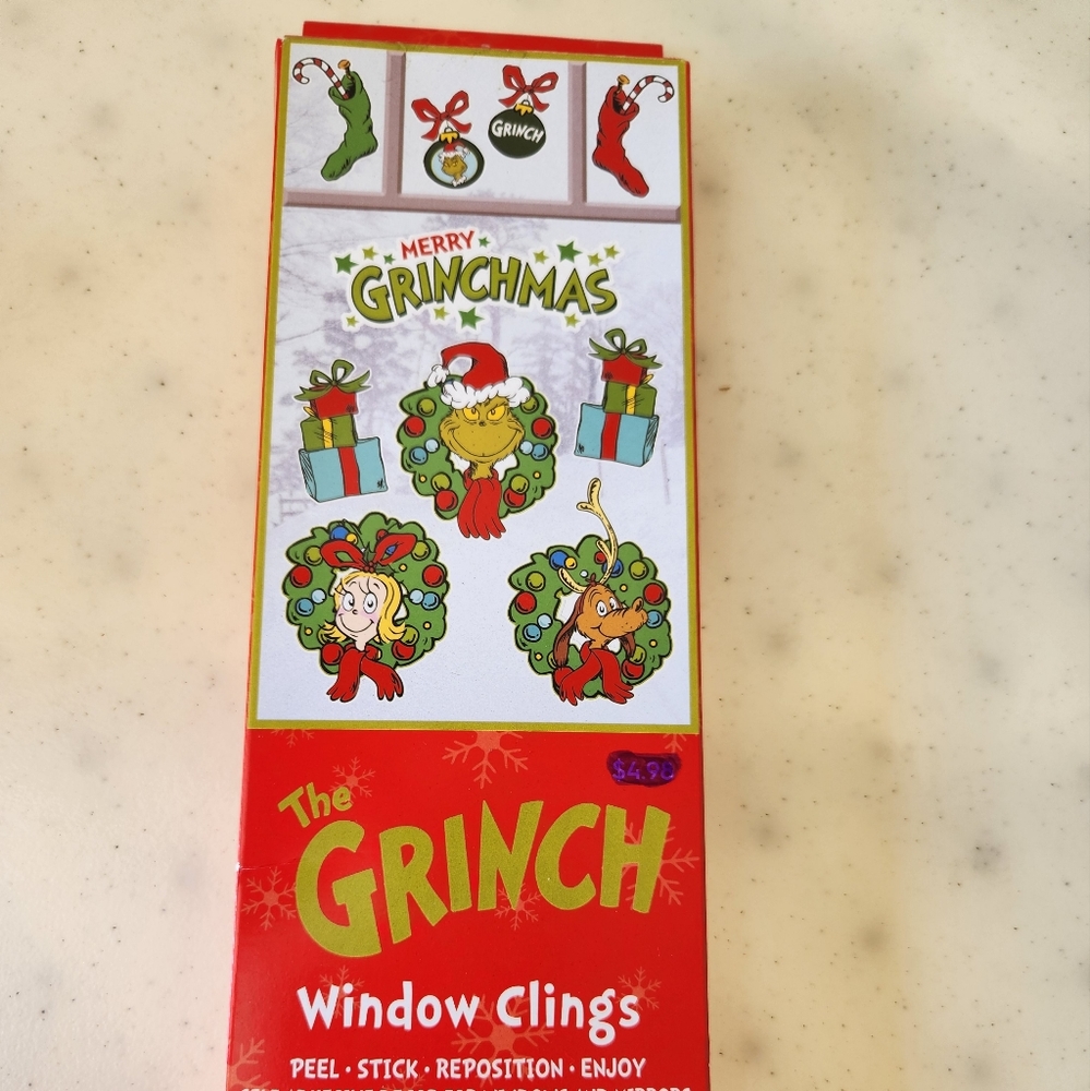 Grinch window clings